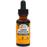Herb Pharm, Kids Organic Lemon Balm Calm, Alcohol Free, 1 fl oz (30 ml)