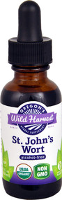 3 PACK of Oregons Wild Harvest Organic St. Johns Wort Alcohol-Free -- 1 fl oz