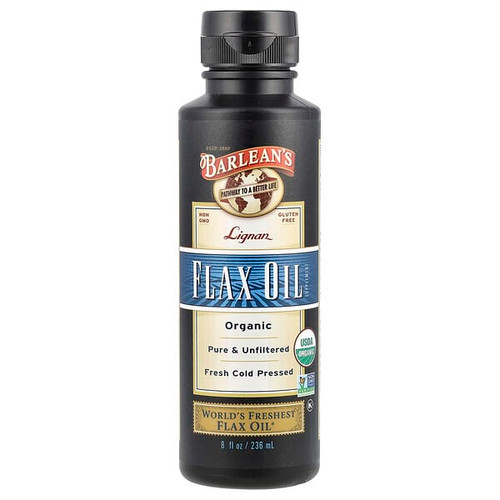 <img alt="Barleans, Organic Lignan Flax Oil, 8 fl oz (236 ml)" title="Barleans, Organic Lignan Flax Oil, 8 fl oz (236 ml),705875000048"