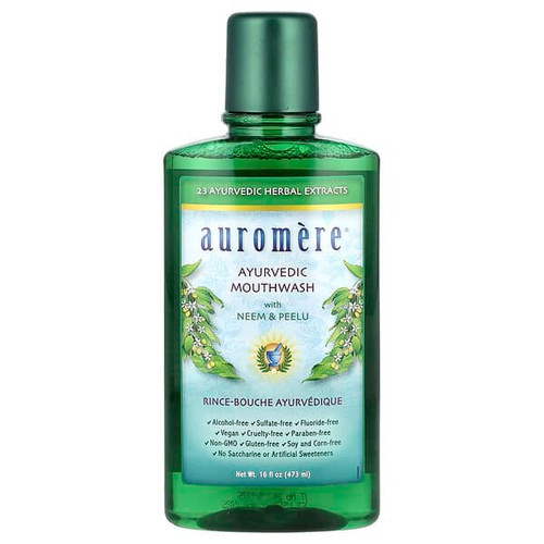 <img alt="Auromere, Ayurvedic Mouthwash with Neem & Peelu, Alcohol-Free, 16 oz (473 ml)" title="Auromere, Ayurvedic Mouthwash with Neem & Peelu, Alcohol-Free, 16 oz (473 ml),027275300208"