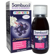 Sambucol, Black Elderberry Syrup, For Kids, Berry Flavor, 4 fl oz (120 ml)