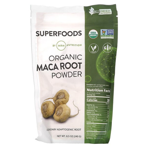 <img alt="MRM Nutrition, Organic Maca Root Powder, 8.5 oz (240 g)" title="MRM Nutrition, Organic Maca Root Powder, 8.5 oz (240 g),609492800084"