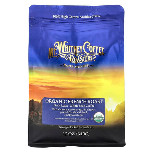 <img alt="Mt. Whitney Coffee Roasters, Organic French Roast, Whole Bean Coffee, Dark Roast, 12 oz (340 g)" title="Mt. Whitney Coffee Roasters, Organic French Roast, Whole Bean Coffee, Dark Roast, 12 oz (340 g),858645004064"