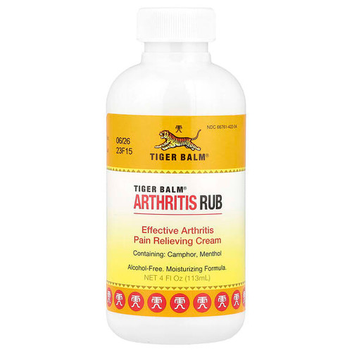 <img alt="Tiger Balm, Arthritis Rub, Alcohol-Free, 4 fl oz (113 ml)" title="Tiger Balm, Arthritis Rub, Alcohol-Free, 4 fl oz (113 ml),039278422047"