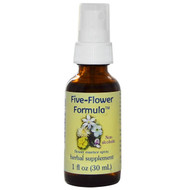 Flower Essence Services, Five-Flower Formula, Flower Essence Spray, Non-Alcoholic, 1 fl oz (30 ml)