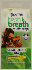 Tropiclean Clean Teeth Gel for Dogs and Cats - 4 fl oz