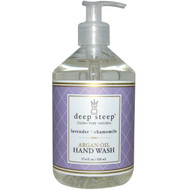 Deep Steep Argan Oil Hand Wash with Olive Oil & Aloe Vera Lavender Chamomile -- 17.6 fl oz