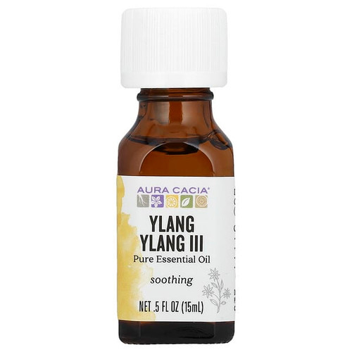 <img alt="Aura Cacia, Pure Essential Oil, Ylang Ylang III, 0.5 fl oz (15 ml)" title="Aura Cacia, Pure Essential Oil, Ylang Ylang III, 0.5 fl oz (15 ml),051381911430"