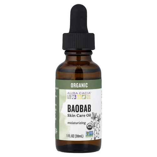 <img alt="Aura Cacia, Organic Baobab, Skin Care Oil, 1 fl oz (30 ml)" title="Aura Cacia, Organic Baobab, Skin Care Oil, 1 fl oz (30 ml),051381998134"