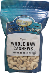 Shiloh Farms, Organic Whole Raw Cashews - 11 oz