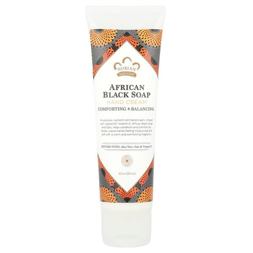 <img alt="Nubian Heritage, Hand Cream, African Black Soap, 4 fl oz (118 ml)" title="Nubian Heritage, Hand Cream, African Black Soap, 4 fl oz (118 ml),764302130994"