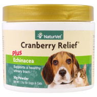 NaturVet, Cranberry Relief Plus Echinacea, For Dogs & Cats, 1.7 oz (50 g) Powder