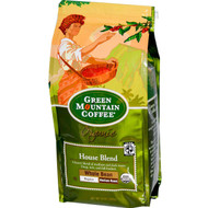 Green Mountain Coffee, Organic Whole Bean, House Blend, Regular, Medium Roast, 10 oz (283 g)