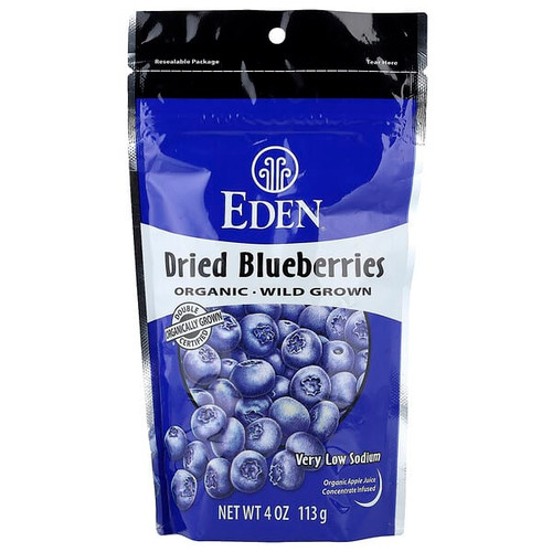 <img alt="Eden Foods, Organic Dried Blueberries, 4 oz (113 g)" title="Eden Foods, Organic Dried Blueberries, 4 oz (113 g),024182000887"