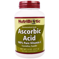 NutriBiotic, Immunity, Ascorbic Acid, 100% Pure Vitamin C, Crystalline Powder, 8 oz (227 g)