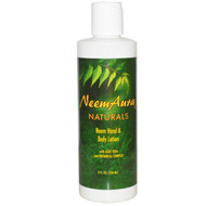 3 PACK of Neem Aura Hand And Body Lotion With Aloe Vera -- 8 fl oz