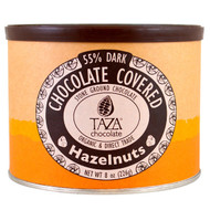 Taza Chocolate, Organic, 55% Dark Stone Ground Chocolate, Chocolate Covered Hazelnuts, 8 oz (226 g)