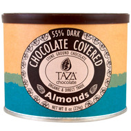 Taza Chocolate, Organic, 55% Dark Stone Ground Chocolate, Chocolate Covered Almonds, 8 oz (226 g)