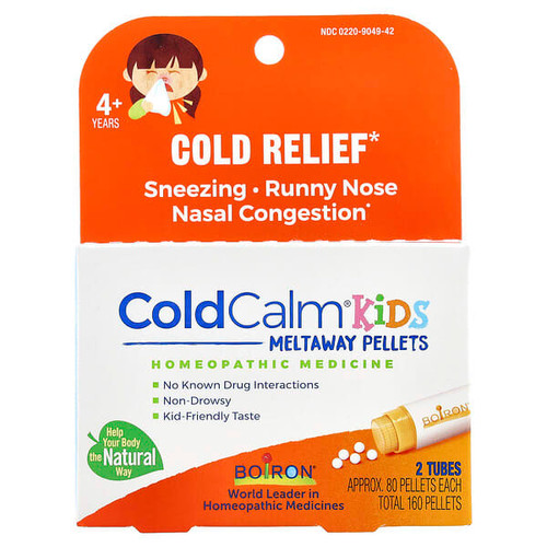 <img alt="Boiron, ColdCalm Kids Meltaway Pellets, 4+ Years, 2 Tubes, Approx. 80 Pellets Each" title="Boiron, ColdCalm Kids Meltaway Pellets, 4+ Years, 2 Tubes, Approx. 80 Pellets Each,306969049426"