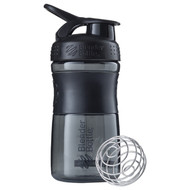 Blender Bottle, BlenderBottle, SportMixer Tritan Grip, Black-Black, 20 oz