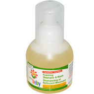 Lafes Natural Body Care, Baby, Foaming Shampoo and Wash, Fragrance-Free, 12 oz (354 ml)