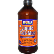 NOW Foods Liquid Cal-Mag Blueberry - 16 fl oz