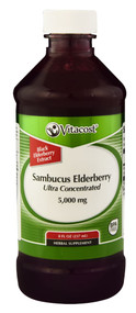 Vitaco Sambucus Elderberry Ultra-Concentrated Black Elderberry Extract Syrup -- 5000 mg - 8 fl oz