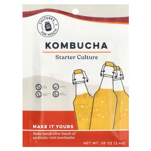 <img alt="Cultures for Health, Kombucha, 0.08 oz (2.4 g)" title="Cultures for Health, Kombucha, 0.08 oz (2.4 g),814598020322"