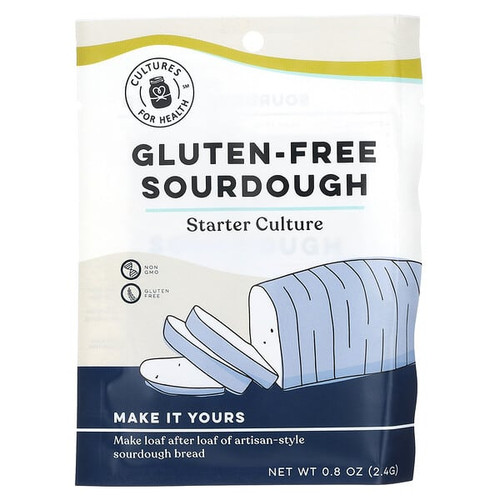 <img alt="Cultures for Health, Gluten-Free Sourdough, 0.8 oz (2.4 g)" title="Cultures for Health, Gluten-Free Sourdough, 0.8 oz (2.4 g),814598020049"