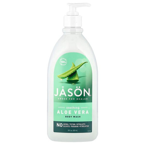 <img alt="Jason Natural, Body Wash, Soothing Aloe Vera, 30 fl oz (887 ml)" title="Jason Natural, Body Wash, Soothing Aloe Vera, 30 fl oz (887 ml),078522021056"