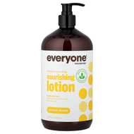 <img alt="Everyone, Nourishing Lotion, Coconut + Lemon, 32 fl oz (946 ml)" title="Everyone, Nourishing Lotion, Coconut + Lemon, 32 fl oz (946 ml),636874040837"