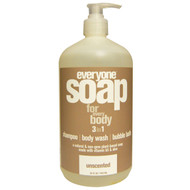 Everyone, Soap For Everybody 3 in 1, Unscented, 32 fl oz (946 ml)
