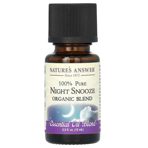 <img alt="Natures Answer, 100% Pure Organic Essential Oil Blend, Night Snooze, 0.5 fl oz (15 ml)" title="Natures Answer, 100% Pure Organic Essential Oil Blend, Night Snooze, 0.5 fl oz (15 ml),083000266935"