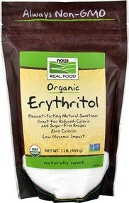 Now Foods, Real Food, Organic Erythritol, 1 lb (454 g)