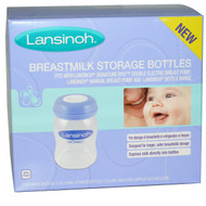 Lansinoh, Breastmilk Storage Bottles, 4 Bottles, 5 oz (160 ml) Each