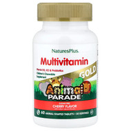 <img alt="NaturesPlus, Animal Parade Gold, Childrens Chewable Multivitamin, Cherry, 60 Animal-Shaped Tablets" title="NaturesPlus, Animal Parade Gold, Childrens Chewable Multivitamin, Cherry, 60 Animal-Shaped Tablets,097467299313"