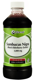Vitaco Sambucus Nigra Black Elderberry Juice Concentrate -- 3800 mg - 8 fl oz (237 mL)