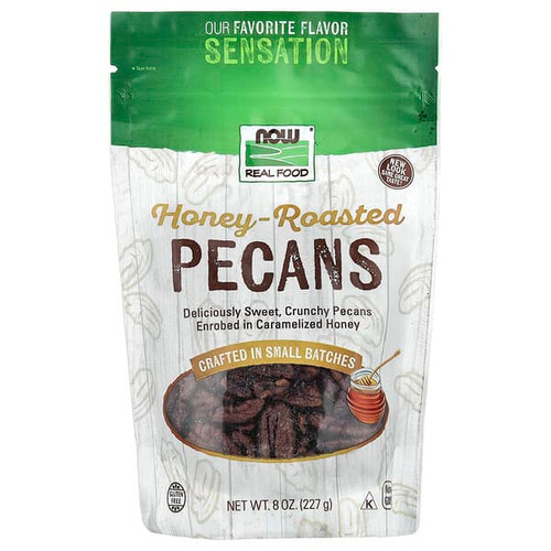 <img alt="NOW Foods, Real Food, Honey Roasted Pecans, 8 oz (227 g)" title="NOW Foods, Real Food, Honey Roasted Pecans, 8 oz (227 g),733739070203"