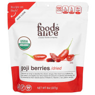 <img alt="Foods Alive, Organic Goji Berries, Dried, 8 oz (227 g)" title="Foods Alive, Organic Goji Berries, Dried, 8 oz (227 g),891551000287"