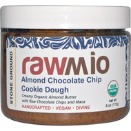 Rawmio, Almond Chocolate Chip Cookie Dough Spread with Maca, 6 oz (170 g) (Discontinued Item)