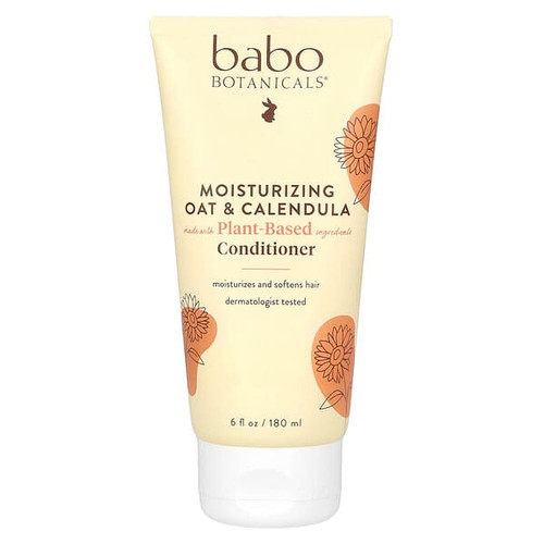 <img alt="Babo Botanicals, Moisturizing Conditioner, For All Hair Types, Oat & Calendula, 6 fl oz (180 ml)" title="Babo Botanicals, Moisturizing Conditioner, For All Hair Types, Oat & Calendula, 6 fl oz (180 ml),899248002071"