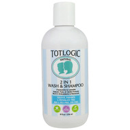 Logic Products, TotLogic, 2 in 1 Wash & Shampoo, Original Scent, 8 fl oz (236 ml)