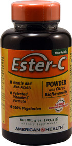American Health, Ester-C, Powder with Citrus Bioflavonoids, 4 oz (113.4 g)