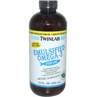 Twinlab, Emulsified Omega-3 Fish Oil, Mint, 12 fl oz (355 ml)