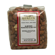 Bergin Fruit and Nut Company, Almonds Roasted & Salted, 16 oz (454 g)