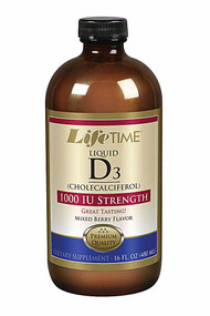 Lifetime Liquid D3 Mixed Berry -- 1000 mg - 16 fl oz