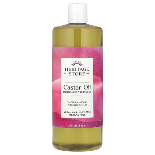 <img alt="Heritage Store, Castor Oil, Nourishing Treatment, 32 fl oz (946 ml)" title="Heritage Store, Castor Oil, Nourishing Treatment, 32 fl oz (946 ml),076970221325"