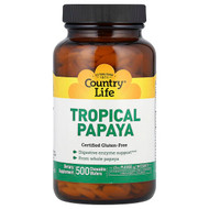 <img alt="Country Life, Tropical Papaya, 500 Chewable Wafers" title="Country Life, Tropical Papaya, 500 Chewable Wafers,015794053842"
