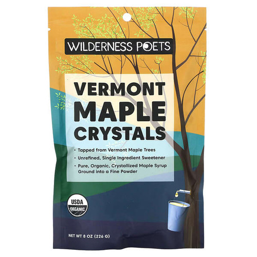 <img alt="Wilderness Poets, Organic Vermont Maple Crystals, 8 oz (226 g)" title="Wilderness Poets, Organic Vermont Maple Crystals, 8 oz (226 g),891617002705"