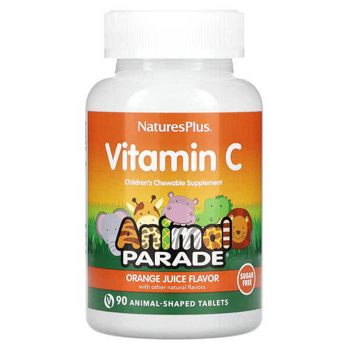 <img alt="NaturesPlus, Animal Parade, Vitamin C, Childrens Chewable Supplement, Sugar Free, Orange Juice, 90 Animal-Shaped Tablets" title="NaturesPlus, Animal Parade, Vitamin C, Childrens Chewable Supplement, Sugar Free, Orange Juice, 90 Animal-Shaped Tablets,097467299221"